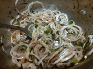 spring onion salata